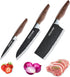 3PCS Chef Knife Set, Includes 7 inch Chef Knife, 7 inch Cleaver Knife, 4.5 inch Boning Knife (Blackening)