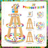 3 Tier Art Paint Party Cupcake Stand, Multicolor Party Holder for Paintbrush Birthday Party Supplies