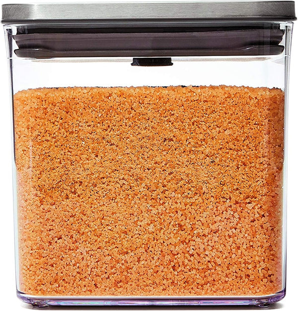 OXO Steel POP Container Big Short Sqaure - 2.8 Qt for Cereal,