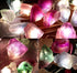 6.5 20 Nature Colorful Fluorite String Lights FT LED String Lights for Bedroom USB/Battery Operated Sea Glass Crystal