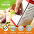 Spring Chef Professional Cheese Grater - XL Stainless Steel 4 Sided Box Grater for Kitchen, Perfect for Parmesan,