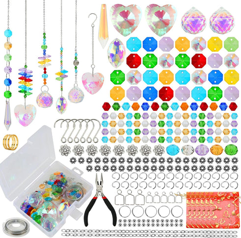 Worgree 460pcs DIY Suncatcher Making Kits for Adults, Crystal Sun Catcher Arts & Crafts Supplies Set
