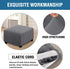 H.VERSAILTEX Square Ottoman Covers Ottoman Slipcovers Folding Storage Stool Furniture Protector Form Fit with Elastic