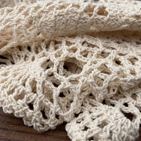 15inch Hsvanyr Handmade Crochet Lace Tablecloth Doilies Placemat Dining Room Mats Nightstand Cover