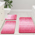 Arotive Microfiber Bathroom Rugs, Shaggy Soft Non-Slip Bath Mat, Machine Washable, 24"x16", Pink