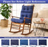 44x23x4 Inch, Rocking Chair Cushion, Waterproof and Fade-Resistant Adirondack Rocker Cushions, Indoor/Outdoor Rocking