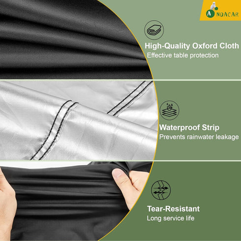 50inch 51"Lx22"Wx36"H Prep Table Cover for Keter Unity XL Portable Outdoor Table, BBQ Cart Cover Waterproof Tool Box