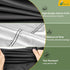 50inch 51"Lx22"Wx36"H Prep Table Cover for Keter Unity XL Portable Outdoor Table, BBQ Cart Cover Waterproof Tool Box