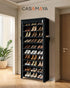 CASAMAYA 10 30 Closet, SRT103B01 Shoe Rack with Covers, Tiers Tall Shoe Rack Organizer, Large Capacity Shoe Shelf