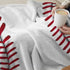 Pindola Cute Baseball Texture Throw Blanket, Warm Lightweight Cozy Home Decoration 50"x40" for Child