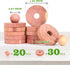 Cedar Blocks for Clothes Storage 50 Pack, 30 Cedar Rings & 20 Cedar Balls 100% Natural Aromatic Cedar Accessories for Closets & Drawers (50Pack-Rings & Balls)