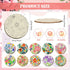 Reallnaive 45 4 Inch Pcs Flower Wooden Coasters Painting Kit, Paint Your Own Boho Coasters with Markers, Mothers Day