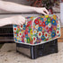 Daisy Flowers Printed Toaster Cover - Washable 2 Slice Wide Slot Oven Bakeware Protector for Dust and Fingerprint