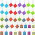 40 Pack Tic Tac Toe Keychain Mini Games, Plastic Keyholders for Boys Girls Birthday Party Favors, Backpack Clip Fillers