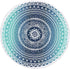 Swimming 59 Microfiber Mandala Round Blue Beach Towel Blanket, Oversized Quick Dry Super Absorbent Thick Towel for Pool