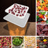 4 Pack Silicone Dehydrator Sheets, Non-stick Food Fruit Dehydrator Mats, Reusable Steamer Mesh Mat for Fruit Dryer,
