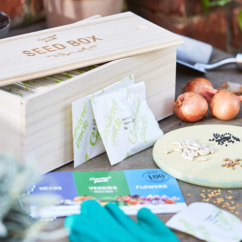 Pack 75 30,000 Garden Grow Your Own Kit - Varieties of Herb, Flower and Vegetable Seeds - Gardening Gifts for Men