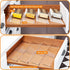Yieach 8 Pack 11'' 22'' Adjustable In Drawer Spice Organizer - Expandable From to - Acrylic Drawer Seasoning