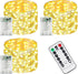 3-Pack 78FT 240 LED Fairy Lights Battery Operated with Timer & Remote,