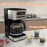 12-Cup Programmable 1-4 Setting, 24H REVOTRA Coffee Maker, Regular & Strong Brew Drip Coffee Machine, Cup and Ice