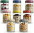 16 OZ Overnight Oats Jars with Lids 8 Pack, Glass Meal Prep