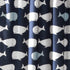 Lush Decor Whale Shower Curtain, Fabric Ocean Fish Animal Print Design for Kids, 72" x 72", Navy