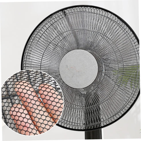 Hemoton 3pcs Electric Fan Safety Cover, Household Fan Protection for Baby, Desk Box Fan Safety Net, Black