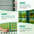 4'x50'/7.5LB Ohuhu Plastic Garden Fence Safety Fence, Reusable Netting Plastic Mesh Fence Roll, Temporary Fencing