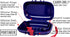 Carry-Dri EZ Travel Bar Soap Container & Dish - Durable Leakproof Soap Holder with Patented Air Vents, Blue-Red