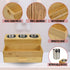 Hair Tool Storage Organizer - Bamboo Hair Organizer for Bathroom, Kitchen, and Makeup, Perfect for Blow Dryer &
