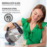 OVENTE Glass Electric Kettle Hot Water Boiler 1.5 Liter Borosilicate Glass Fast Boiling Countertop Heater - BPA Free Auto Shut Off Instant Water Heater Kettle for Coffee & Tea Maker - Black KG83B by OVENTE