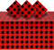 BLUE PANDA Buffalo Plaid Plastic Tablecloth, 3 Pack, 54 x 108 in Red & Black, Disposable Durable Decor for Lumberjack