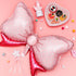 6 Pieces Pink Bow Balloon Mouse Party Decoration, Jumbo Bow Balloon for Wedding and Gender Reveal