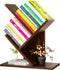 Godferyxin Tree Bookshelf,Small Bookshelf,3 Tier Wood Mini Book Shelf and Book Tree