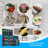Air Fryer & Instant Pot Magnetic Cheat Sheet Set, Muulaii Cook Times Chart, Quick Reference Guide