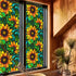 Decorative Window Privacy Film, Stained Glass Window Clings, Anti-UV Frosted Tinting Film, Non-Adhesive, 17.7" x 39.5"