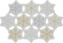 DII Embroidered Holiday Table Décor Collection, Christmas Kitchen Snowflakes Placemat Set, 4 Piece