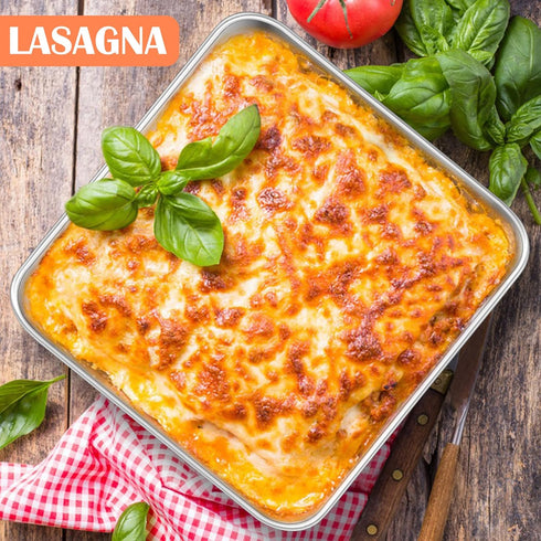 E-far 9x9 Inch Square Cake Pan, Stainless Steel Non-Toxic Bakeware for Lasagna, Brownies, Casseroles, 2 Inch Deep