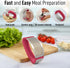 Zulay Kitchen Stainless Steel Garlic Press Rocker Set, Premium Garlic Mincer with Peeler and Scraper, Comfortable Grip