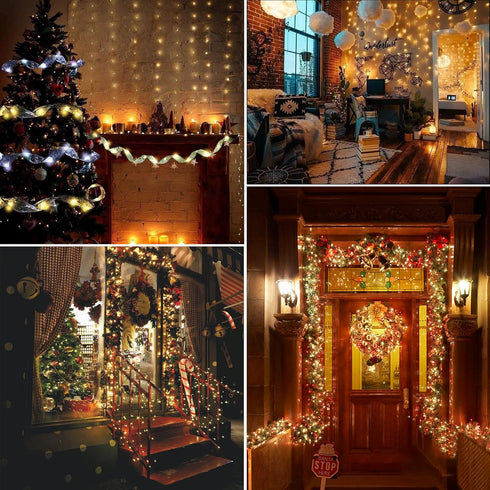OMIKA 40ft Fairy Lights Plug in, 16 Color Changing 120 LED Twinkle Lights with Remote Timer