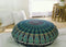 Popular Handicrafts Kp834 Large Hippie Mandala Floor Pillow Cover, 32" Blue Turquoise Round Bohemian Yoga Decor