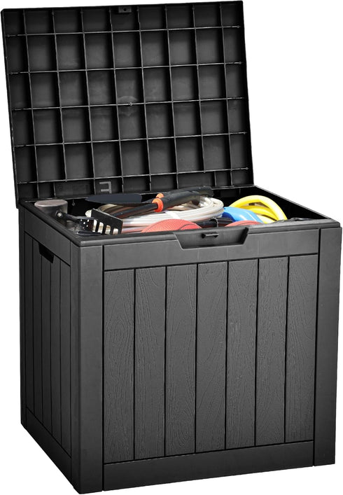 YITAHOME 31 Gallon Outdoor Storage Deck Box, Waterproof Resin Package Delivery and
