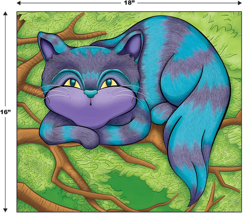 Beistle Pin The Smile On The Cheshire Cat Games, 6-Pack Alice in Wonderland-Themed Party Poster Set