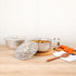 Foil Lux 3.5 Quart Disposable Pans with Lids, Oven-Ready Aluminum Foil Baking Pans for Camping