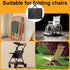 Uranshin 600D Large Outside Folding Chair Storage Bag with Zipper Handles and adjustable straps, Folding Chair Carry