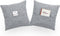 Super Soft Decorative Solid Color Square Cushion Cover with Pocket, Handmade Pillowcase, 2 Packs, 18 x 18 Inches (Dark