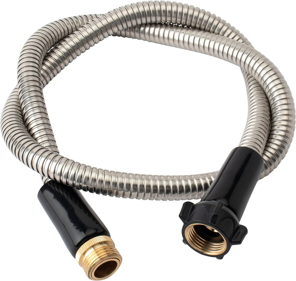 Yanwoo 304 Stainless Steel 2ft Garden Hose, Flexible & Lightweight Heavy Duty Short Water Hose