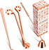 Calary 3 in 1 Candle Care Kit, Wick Trimmer, Snuffer & Dipper Set in Rose Gold