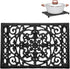 Sumnacon Rectangle Cast Iron Trivet, Heat Resistant Holder for Hot Dish, Rustic Kitchen Dining Table Countertop