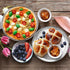 P&P CHEF 10 Inch Stainless Steel Pizza Pan, 2 Pieces Pizza Baking Pans, Round Pizza Plates, Oven & Dishwasher Safe,